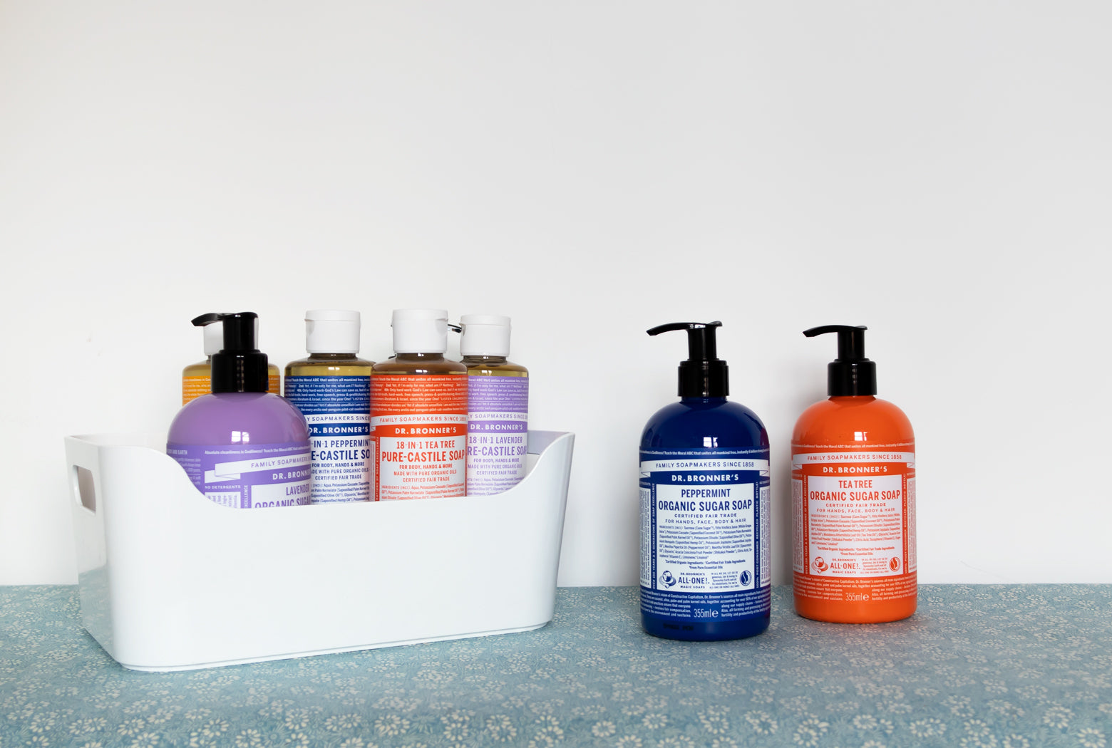 Productos de la marca Dr. Bronner, jabones de Castilla