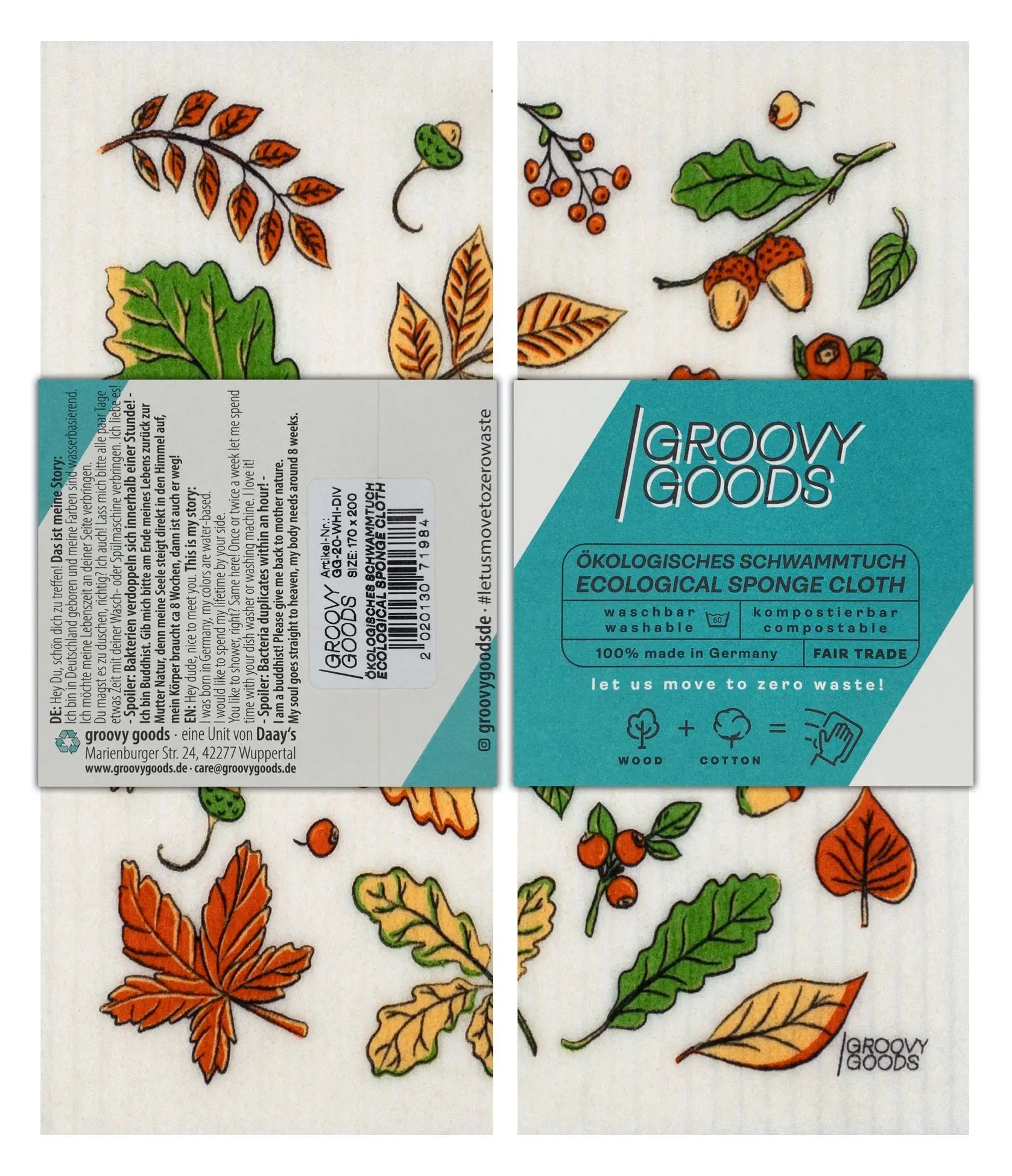 Ecological compostable cloth Autumn