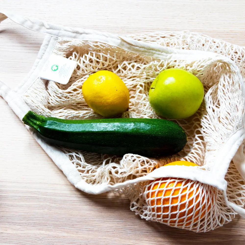 Ecological mesh bag for zero waste shopping