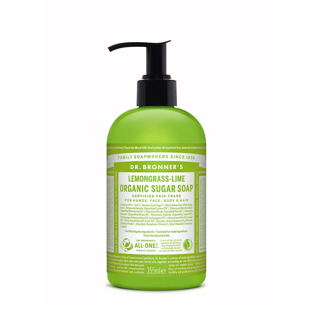 Lemongrass Organic Sugar Soap - Lime
