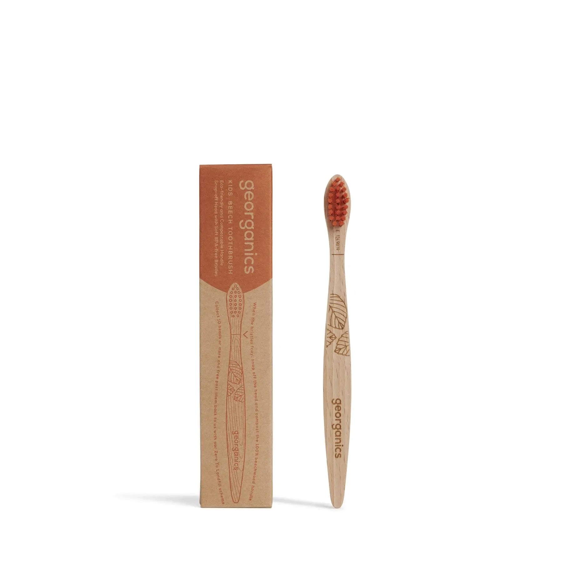 Children's beech wood toothbrush