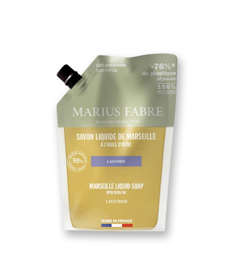 Recambio ecológico de Jabón de Marsella Lavanda 1 litro